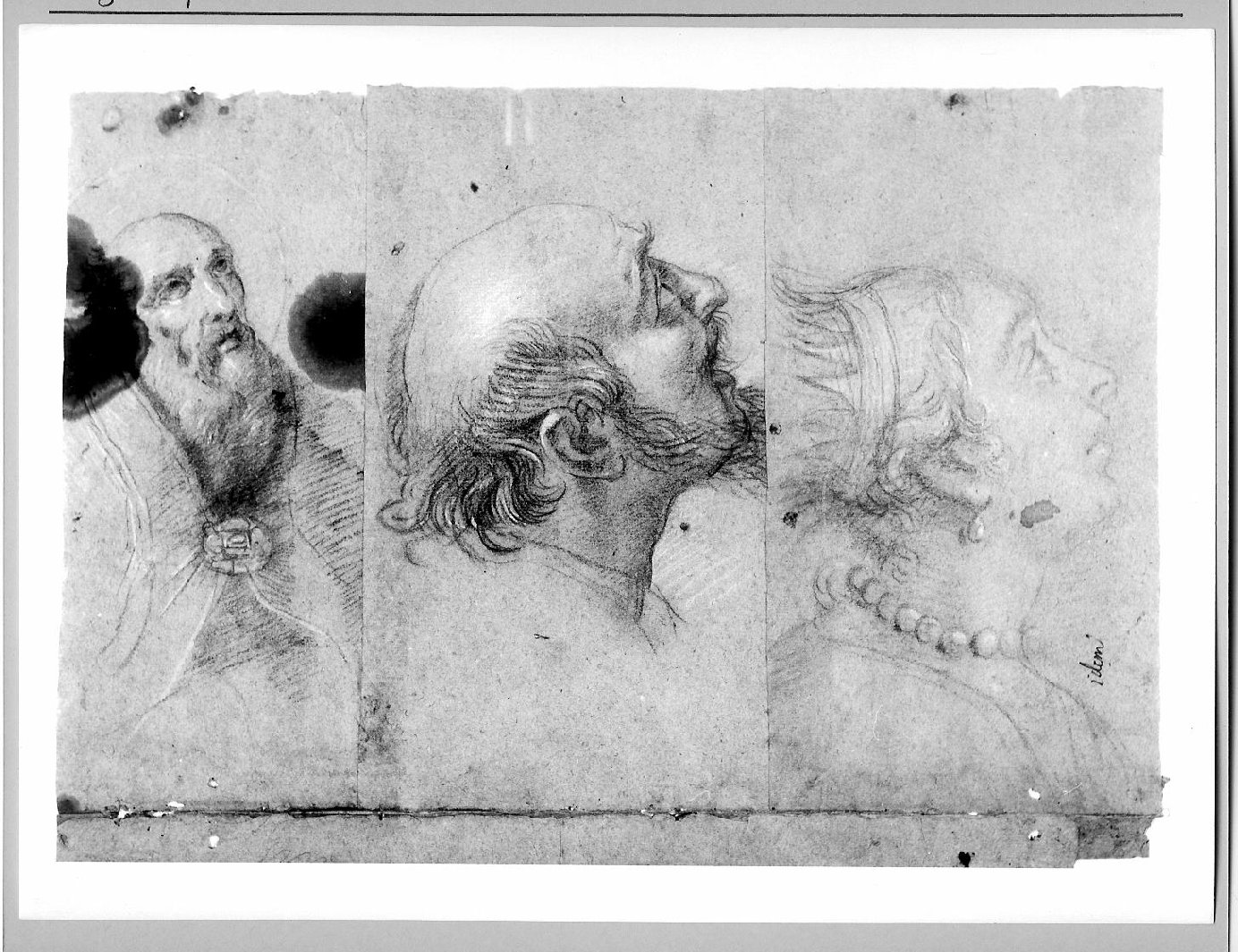 testa di regina (disegno) di Carsidoni Francesco (attribuito) (sec. XVII)
