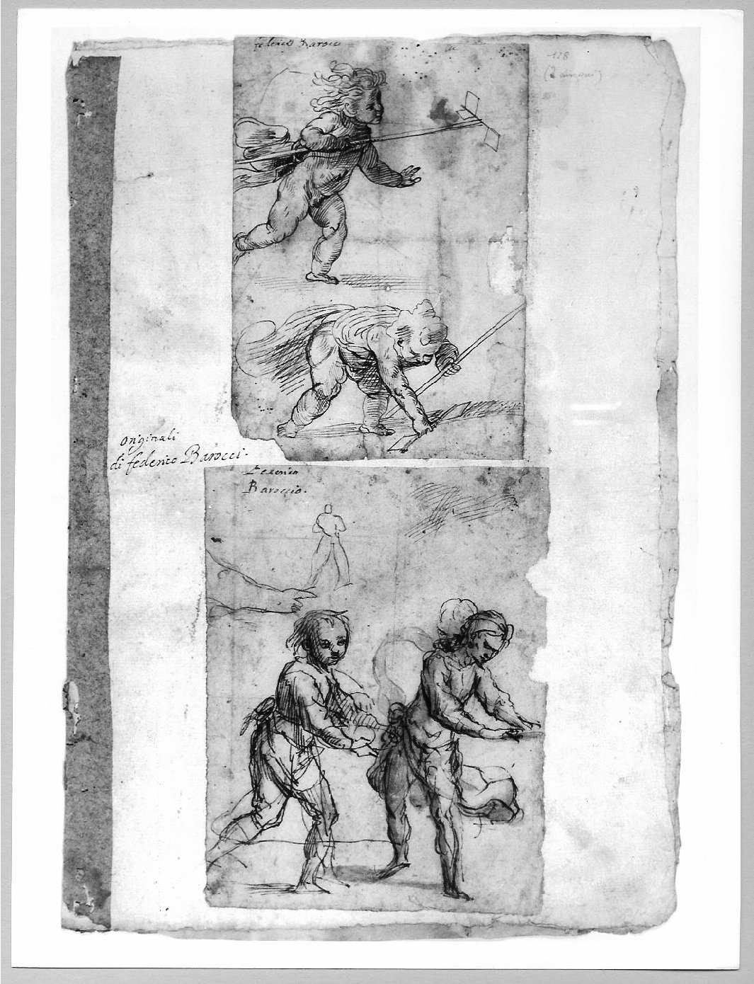 bambini che danzano (disegno) di Fiori Federico detto Barocci (inizio sec. XVII)