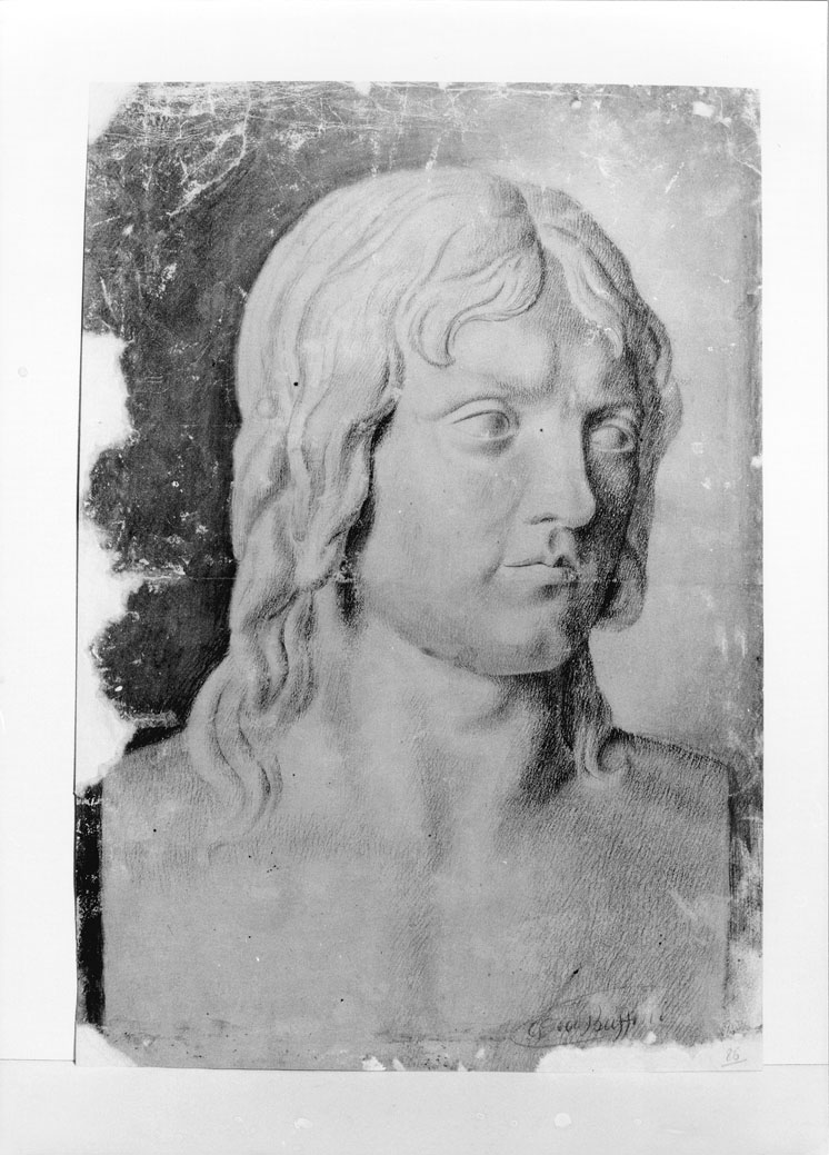 busto virile (disegno) di Buffoni Giovanni (secc. XVIII/ XIX)