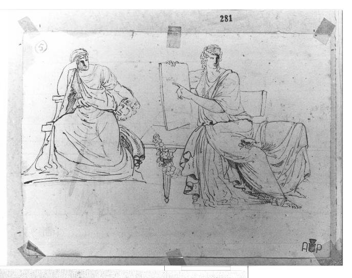 figure femminili (disegno) di Duranti Fortunato (prima metà sec. XIX)