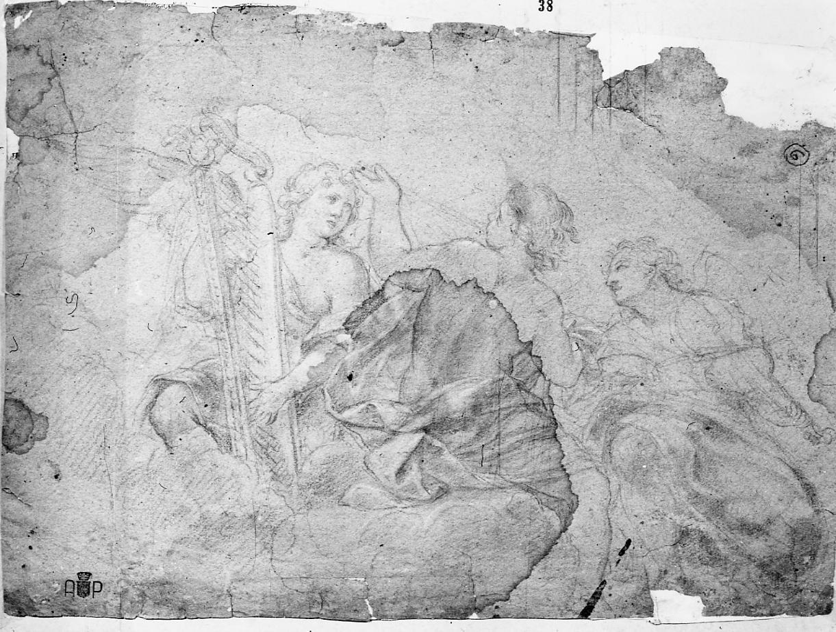 angeli musicanti (disegno) di Nardini Tommaso (secc. XVII/ XVIII)
