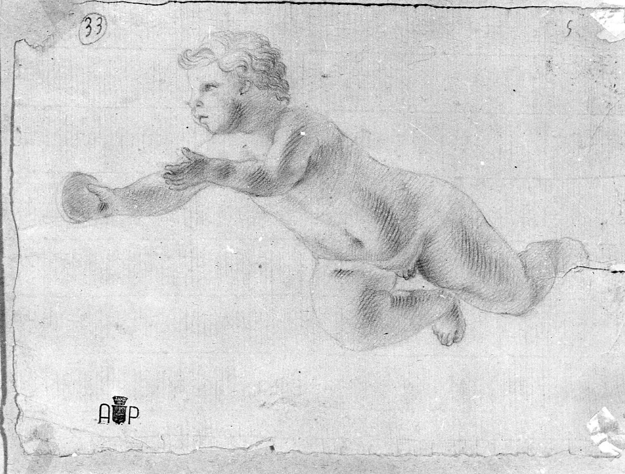 putto (disegno) di Palucci Carlo (secc. XVII/ XVIII)