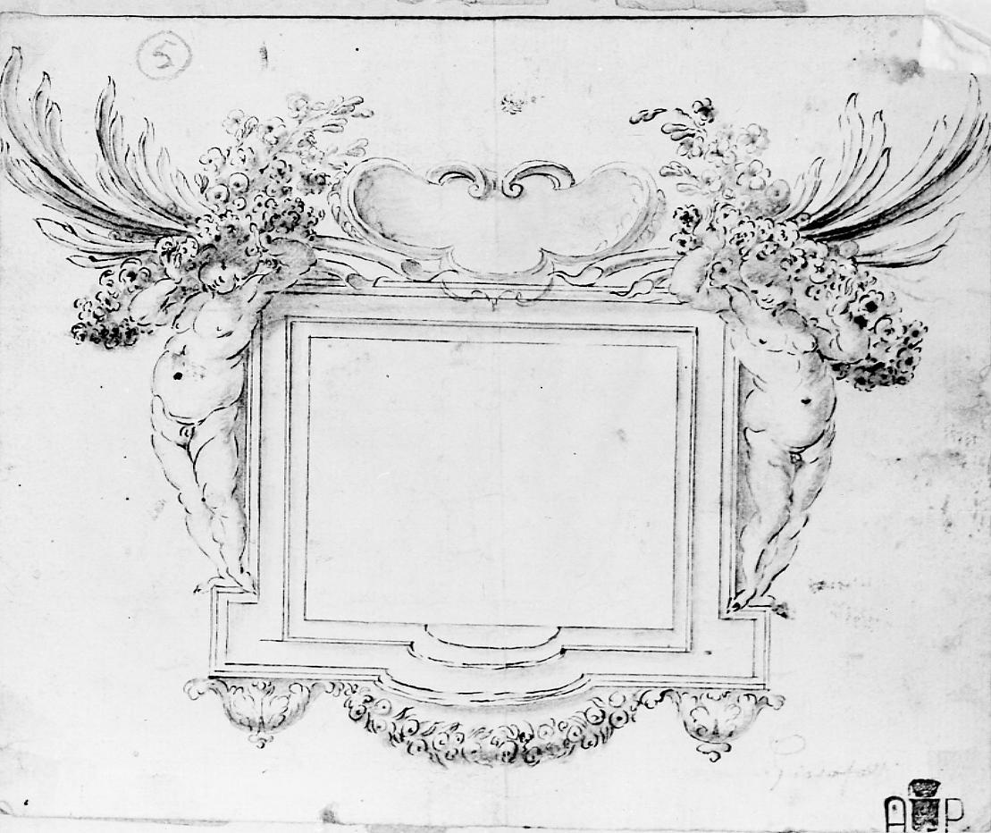 cornice (disegno) di Giosafatti Lazzaro (sec. XVIII)