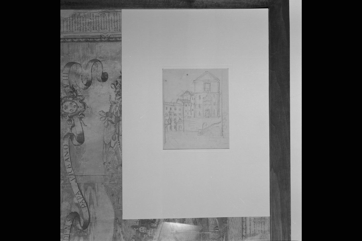 Ancona: S.Francesco alle Scale, veduta di Ancona (disegno) di Boni Carlo Filippo (sec. XIX)
