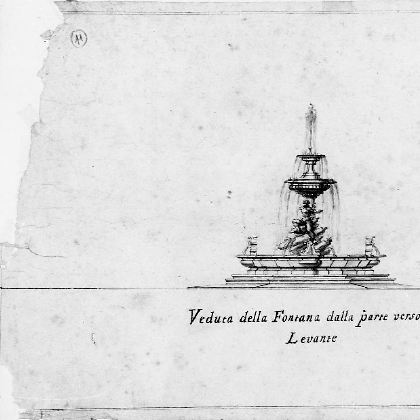 fontana (disegno) di Giosafatti Lazzaro (sec. XVIII)