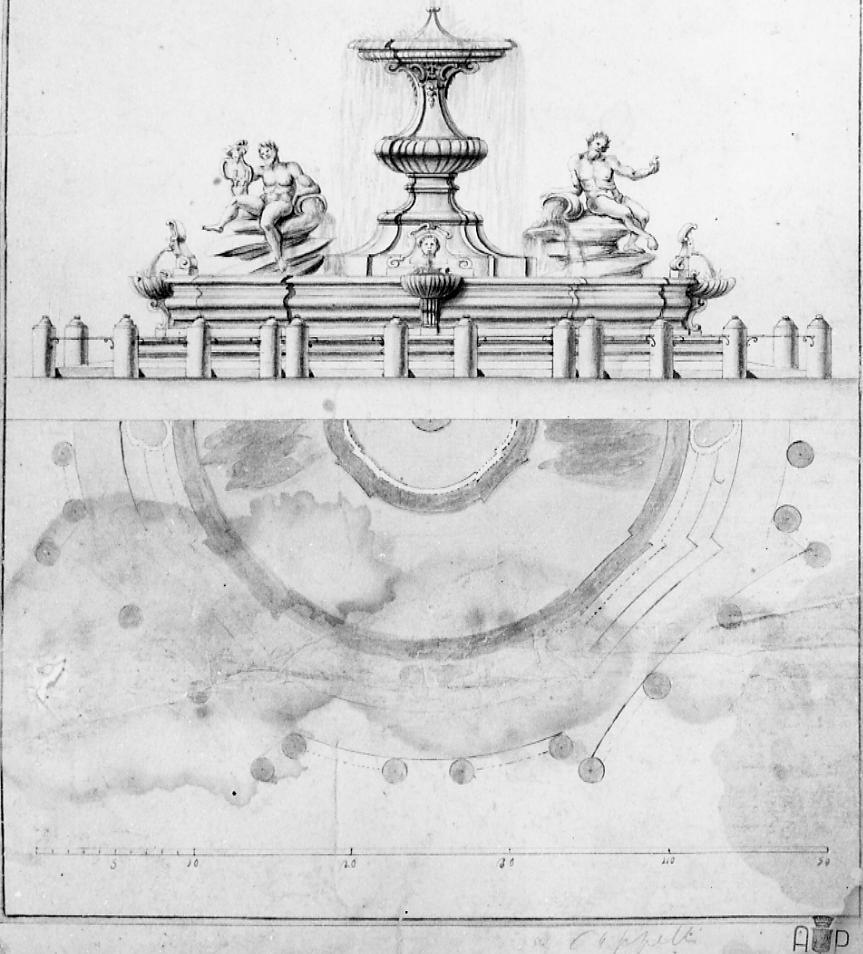 fontana (disegno) di Giosafatti Lazzaro (sec. XVIII)
