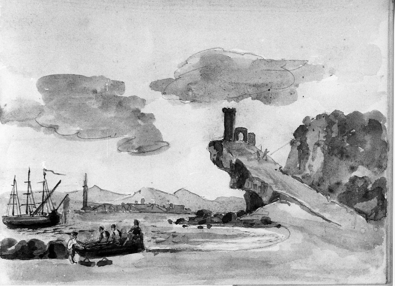 marina (disegno) di Gabrielli Giulio (sec. XIX)
