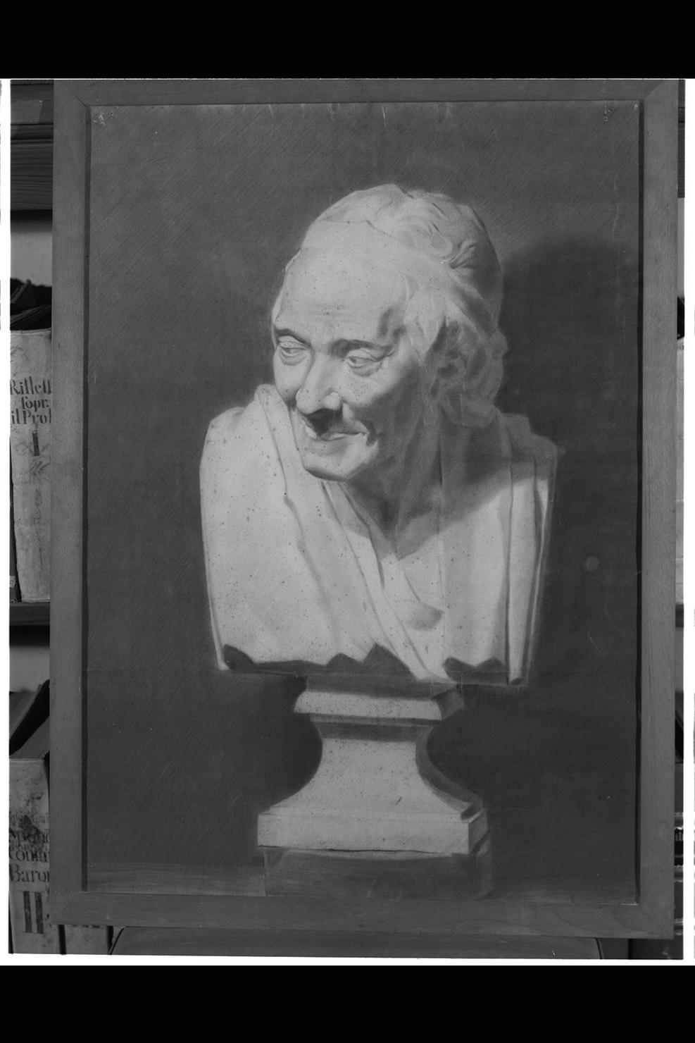 busto di Voltaire (disegno) di Giorgetti Guelfo (sec. XIX)