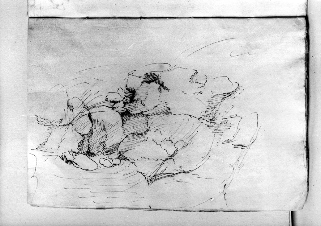 paesaggio (disegno) di Ulisse Severino da Cingoli (sec. XVI)