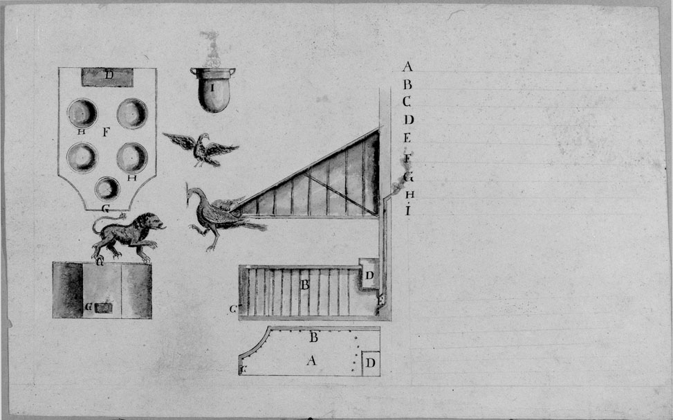 studio di automi (disegno) - ambito italiano (secc. XVIII/ XIX)