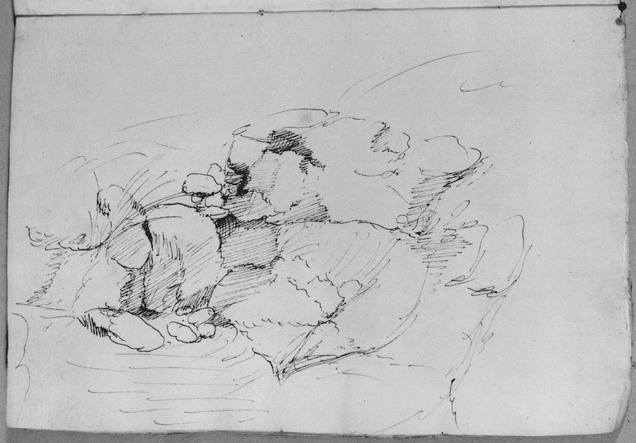 studio di rocce (disegno) di Cibo Gherardo (sec. XVI)