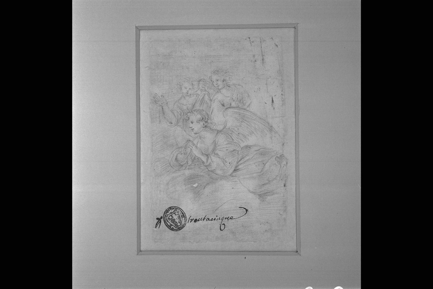 angeli (disegno) di Pandolfi Giovanni Giacomo (cerchia) (sec. XVII)