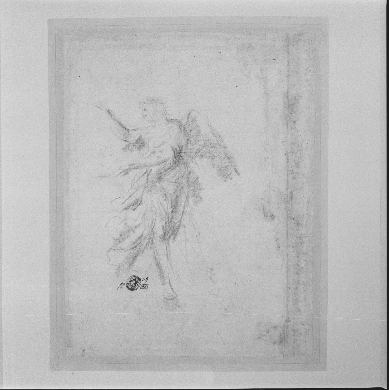 angelo (disegno) di Allegrini Francesco (sec. XVII)