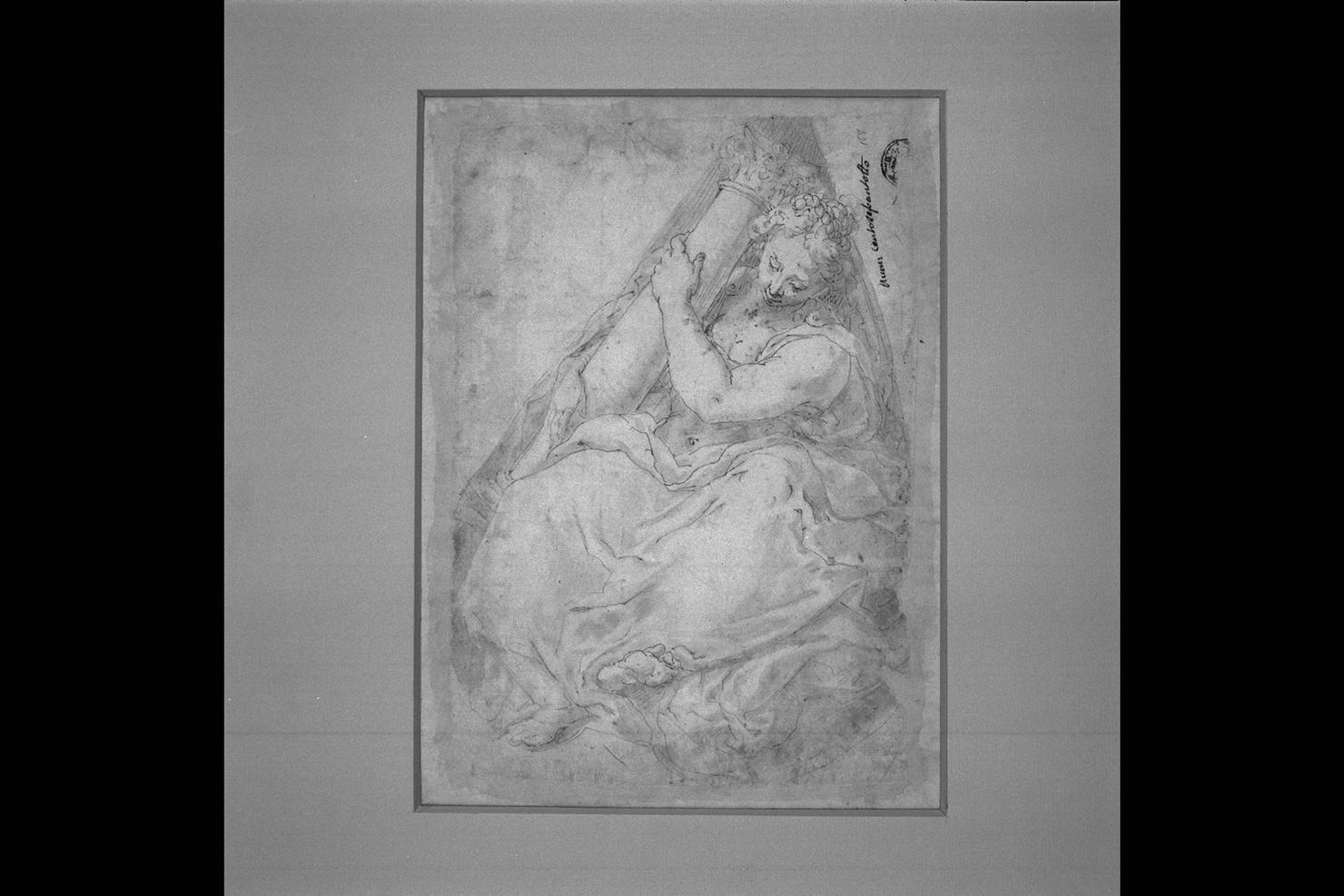 allegoria della Fortezza (disegno) di Bellini Filippo (secc. XVI/ XVII)