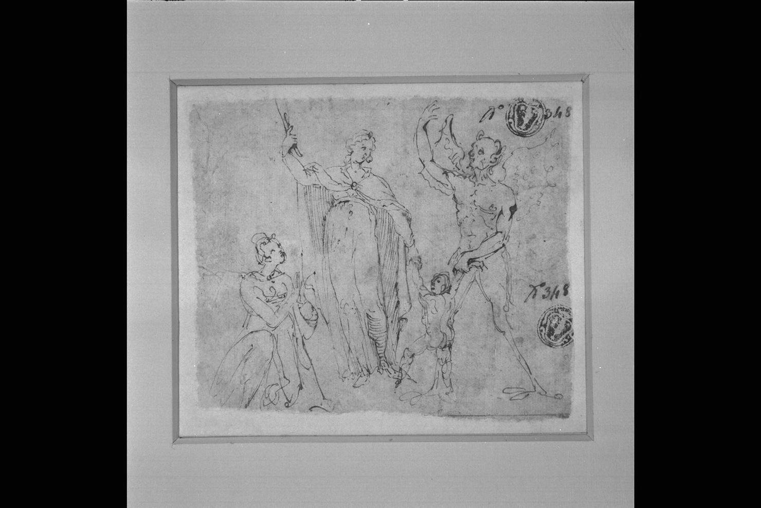 Madonna del Soccorso (disegno) di Cimatori Antonio detto Visaccio (secc. XVI/ XVII)