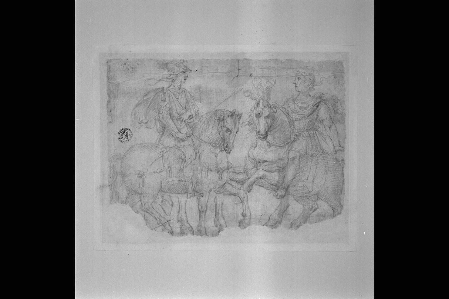cavalieri (disegno) di Allegrini Francesco (bottega) (sec. XVII)