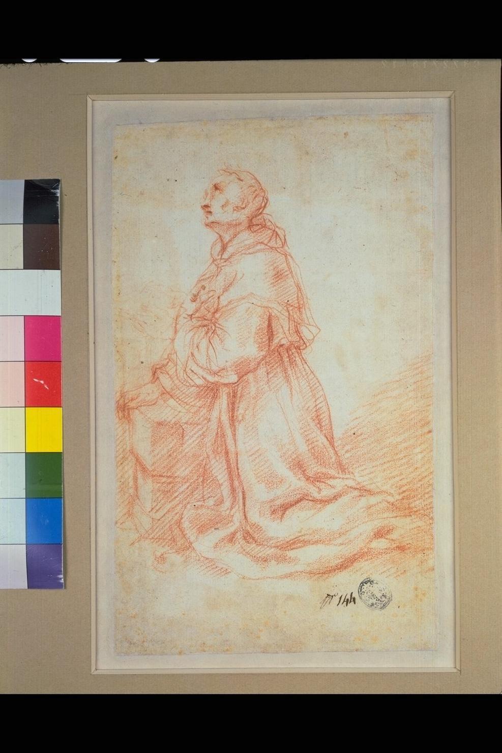 frate (disegno) di Vanni Francesco (attribuito) (secc. XVI/ XVII)