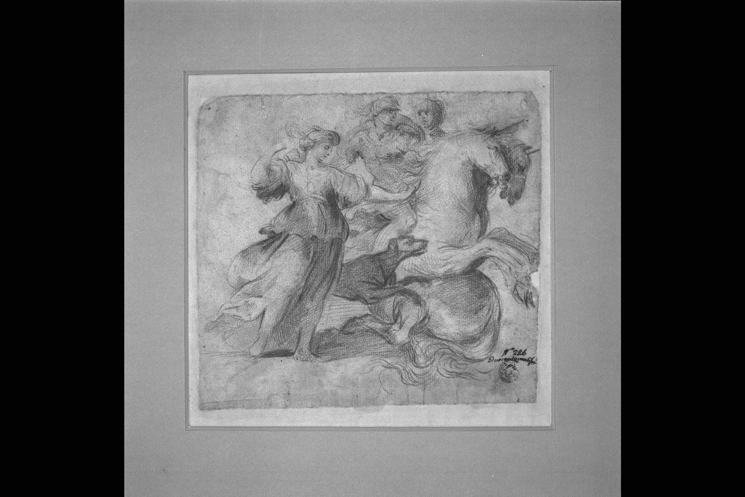 cavalieri (disegno) di Allegrini Francesco (sec. XVII)