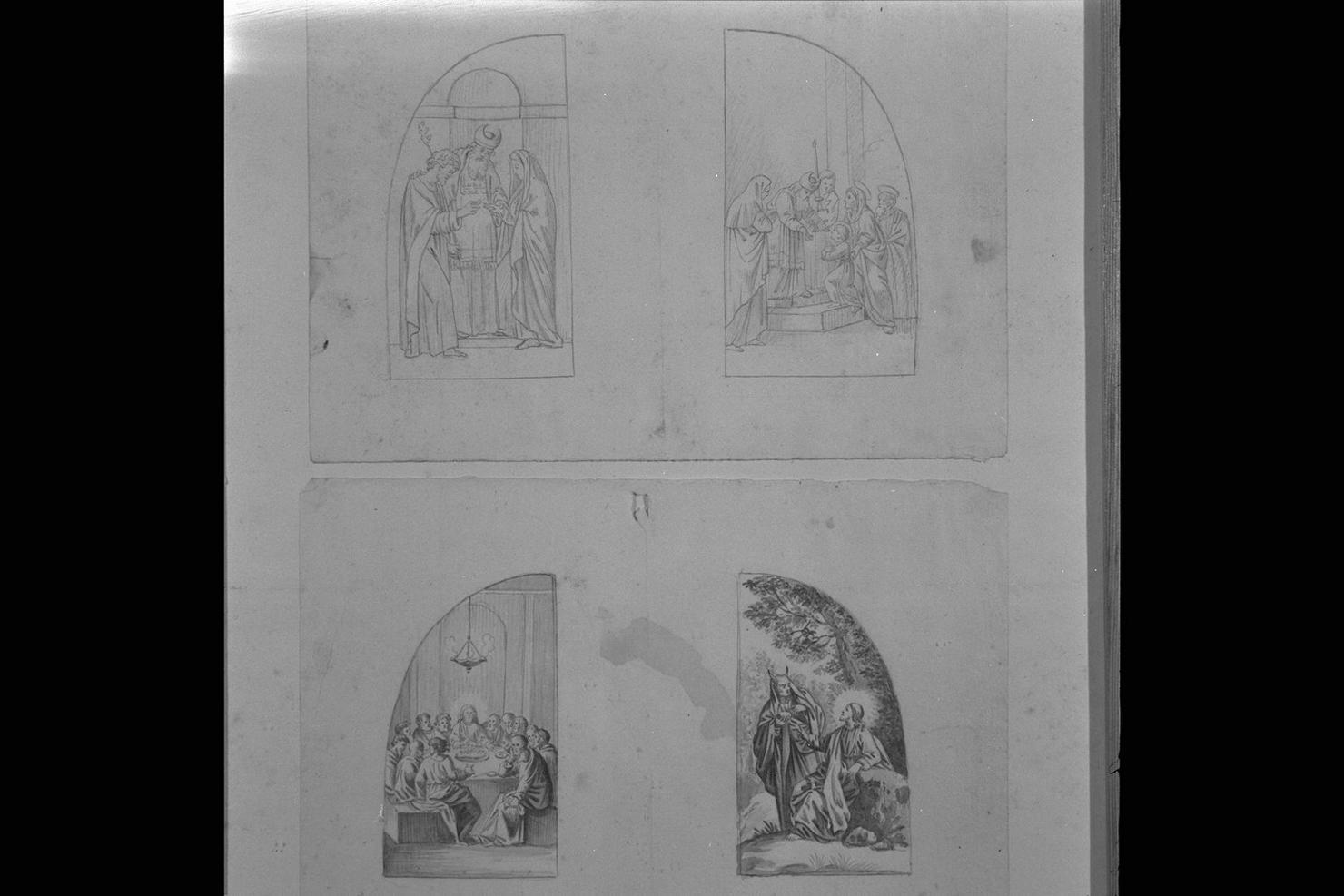 presentazione di Gesù al tempio (disegno) di Capparoni Giuseppe (sec. XIX)