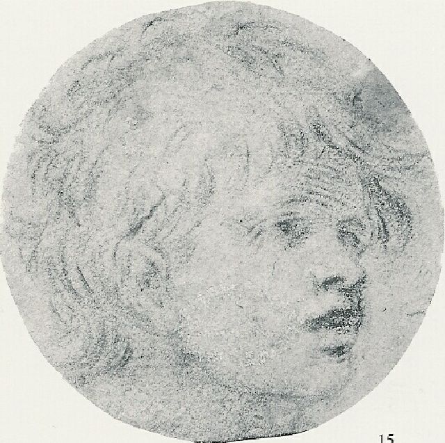 testa di fanciullo (disegno) di Procaccini Giulio Cesare (bottega) (primo quarto sec. XVII)