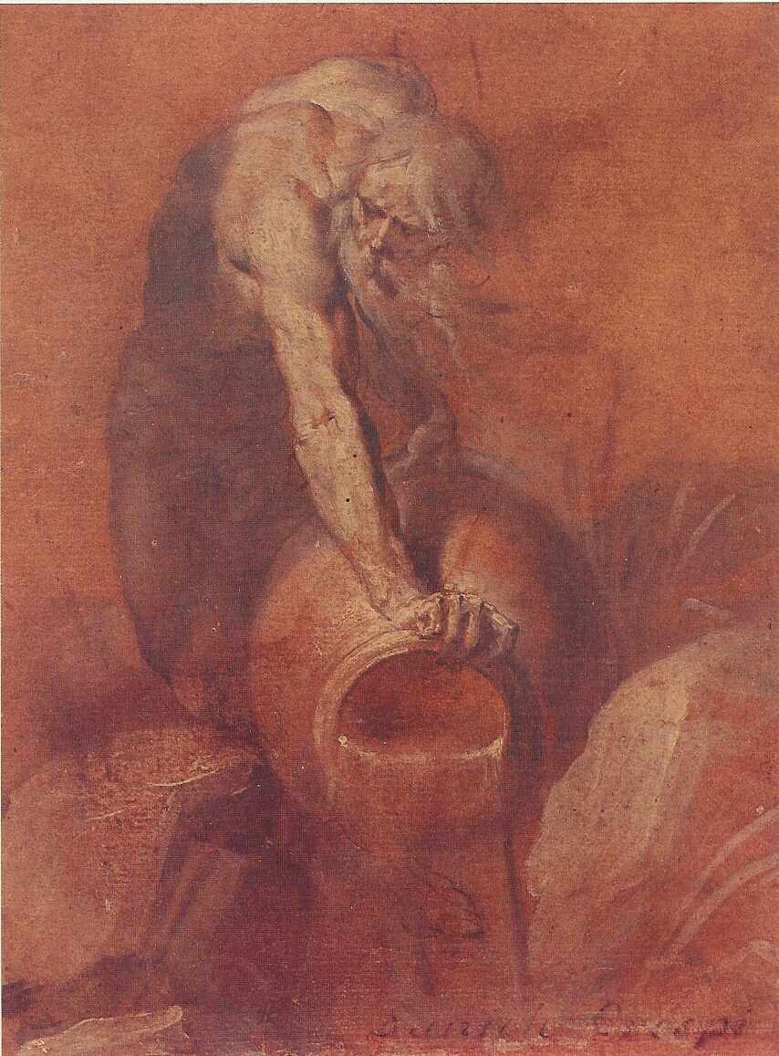 allegoria di un fiume (disegno) di Crespi Daniele (sec. XVII)