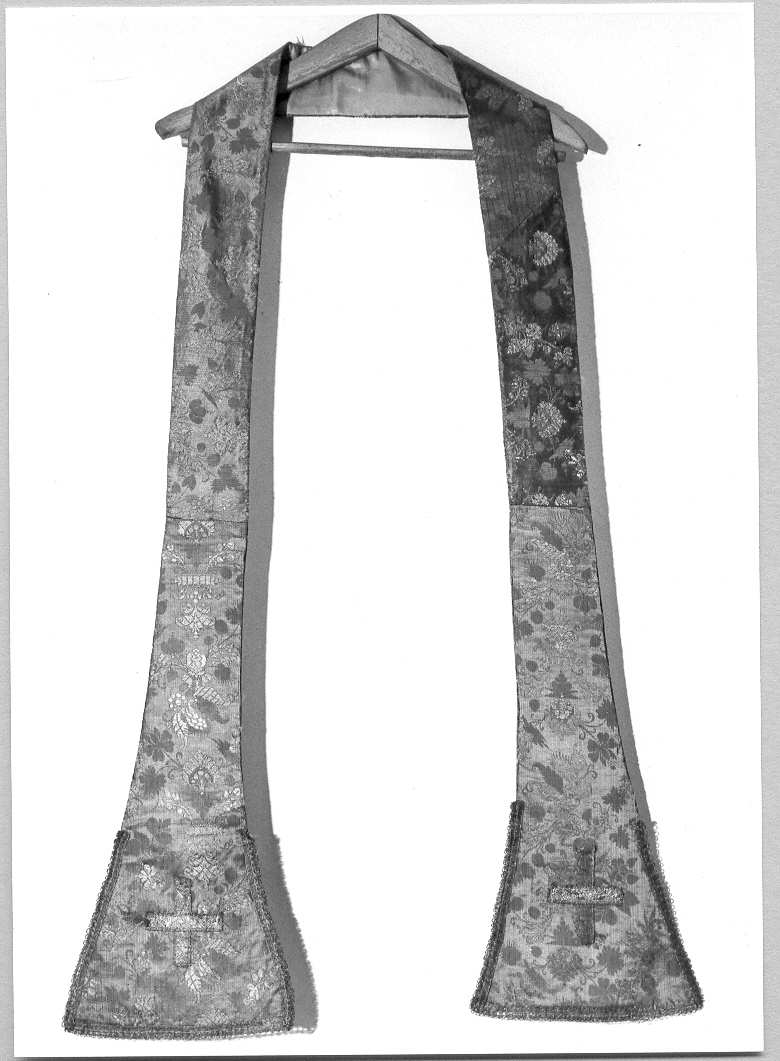 stola, elemento d'insieme - manifattura marchigiana (sec. XVIII)