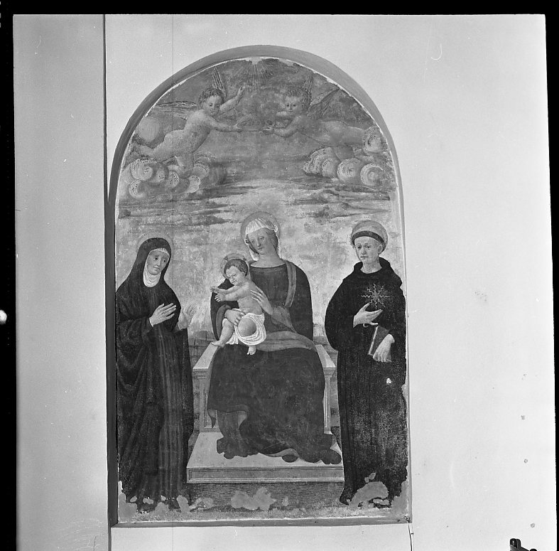 Madonna con Bambino e Santi (dipinto) - ambito marchigiano (seconda metà sec. XV)