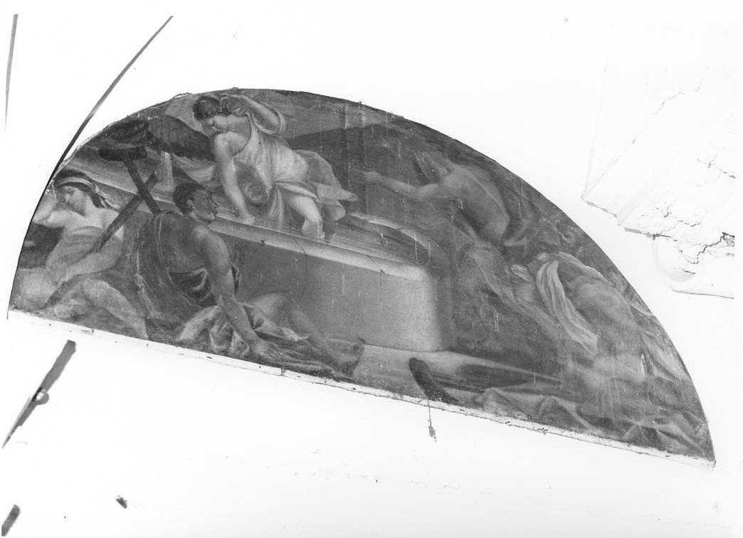 Cristo guarisce il paralitico presso la piscina di Betsaida (dipinto) di Miniera Biagio (sec. XVIII)