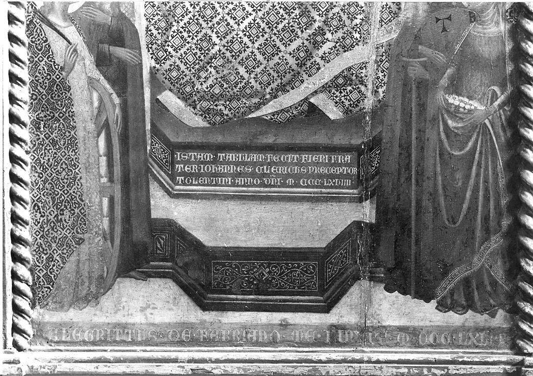 Madonna in trono con Bambino (dipinto, elemento d'insieme) di Nuzi Allegretto (sec. XIV)