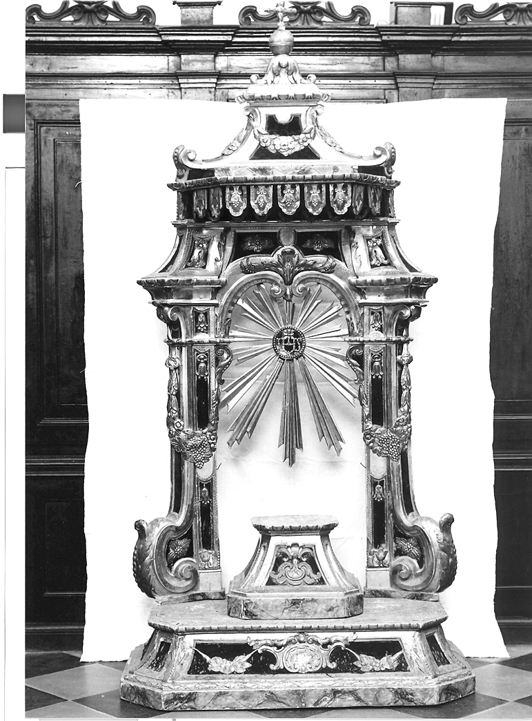 trono per esposizione eucaristica di Piani Antonio (seconda metà sec. XVIII)