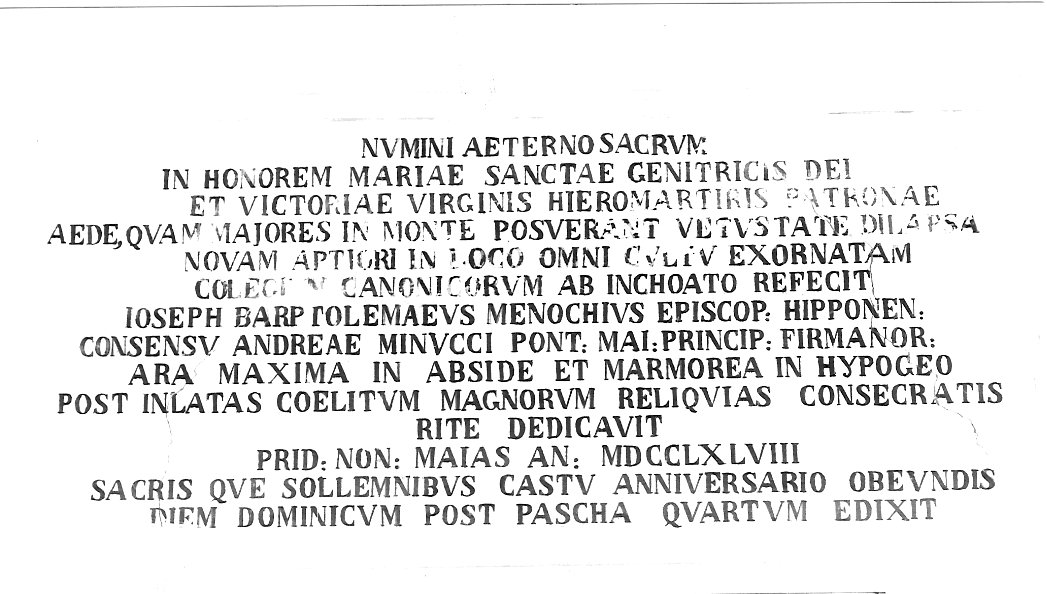 lapide documentaria - bottega marchigiana (sec. XVIII)