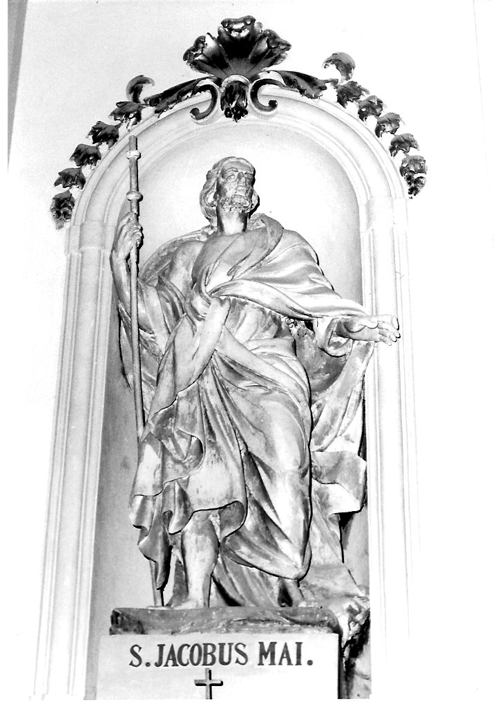 San Giacomo il Maggiore (statua, elemento d'insieme) di Fontana Domenico (fine sec. XVIII)