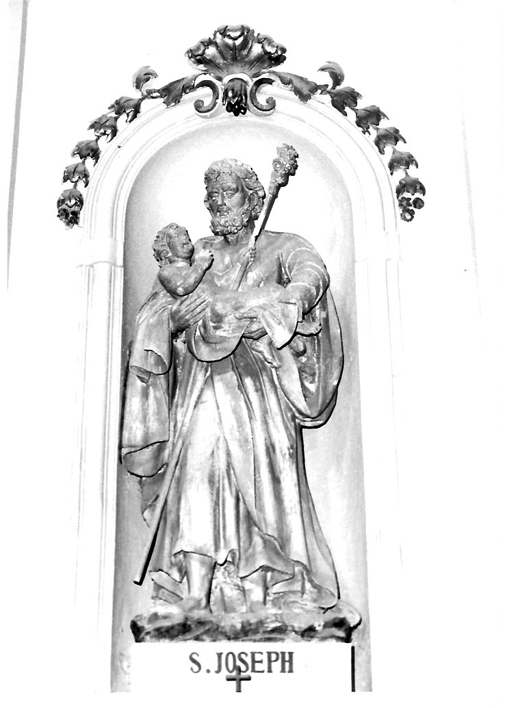 San Giuseppe e Gesù Bambino (statua, elemento d'insieme) di Fontana Domenico (fine sec. XVIII)