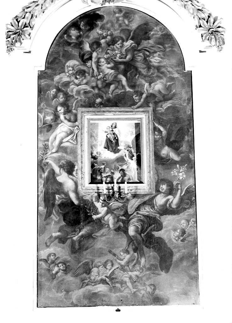 angeli in gloria (dipinto) di Liozzi Antonio (attribuito) (fine sec. XVIII)