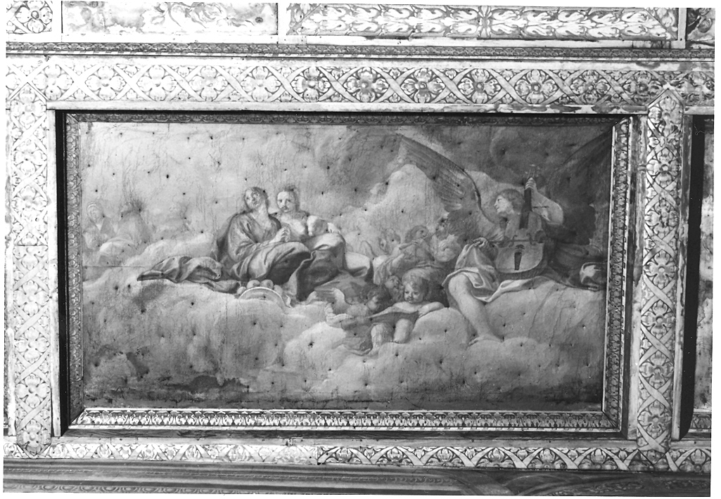 angeli musicanti (dipinto, elemento d'insieme) di Trasi Ludovico (seconda metà sec. XVII)