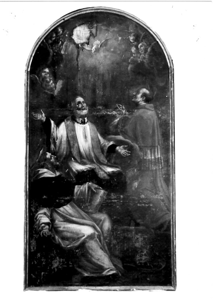 San Filippo Neri, San Carlo Borromeo e San Filippo Benizi (dipinto) di Michelini Michelangelo (attribuito) (sec. XVIII)