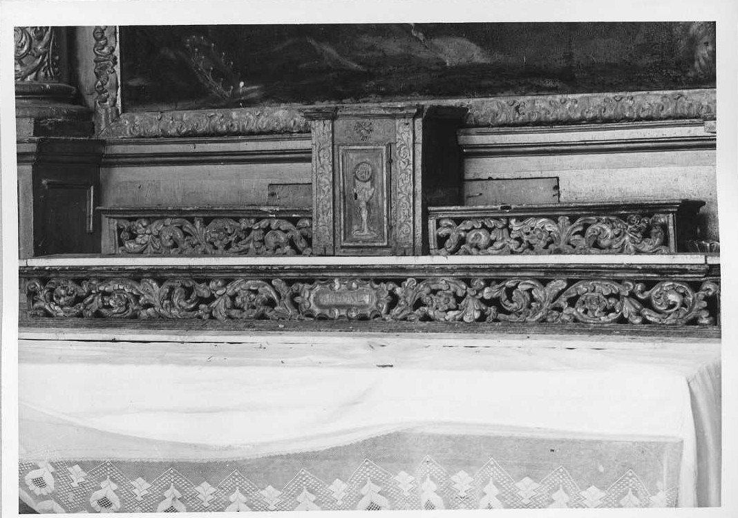 gradino d'altare, elemento d'insieme - bottega marchigiana (sec. XVII)
