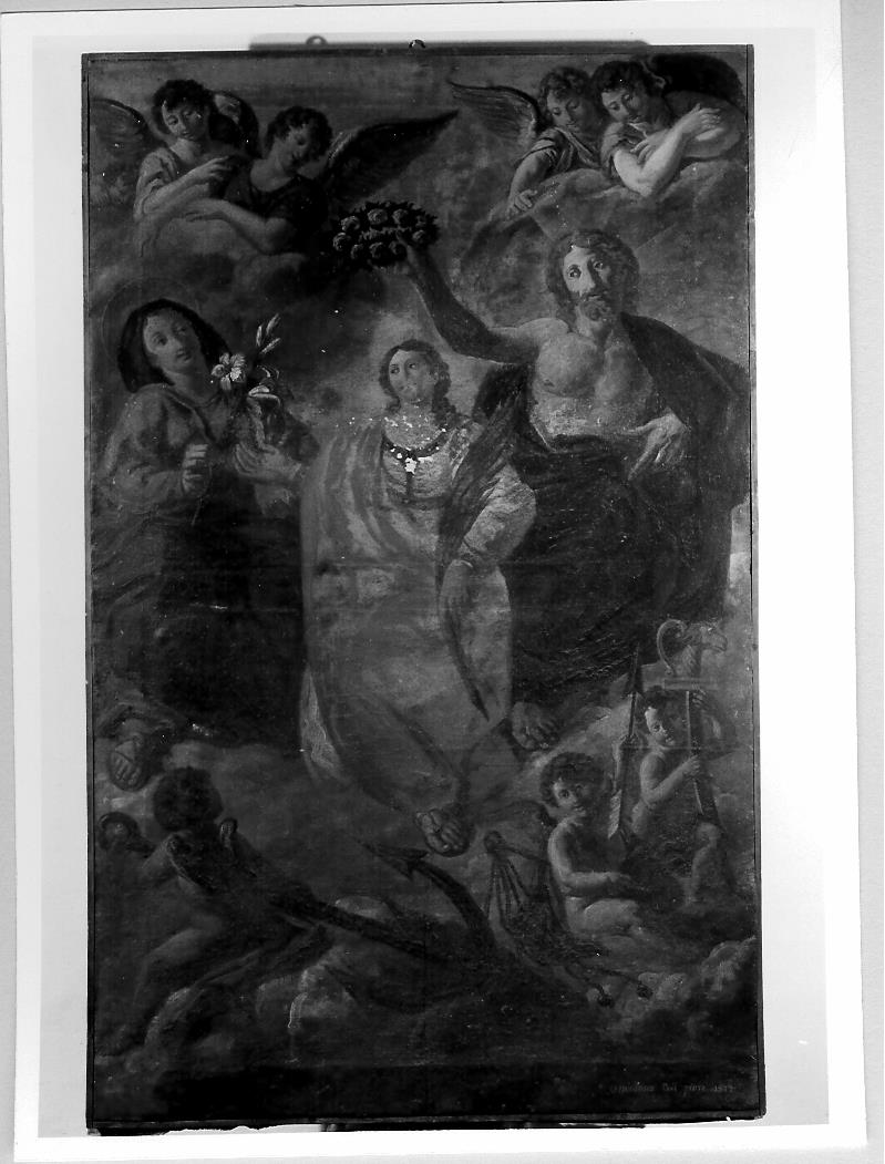 incoronazione di Sant'Agnese (dipinto) di Coli Ottaviano (sec. XIX)