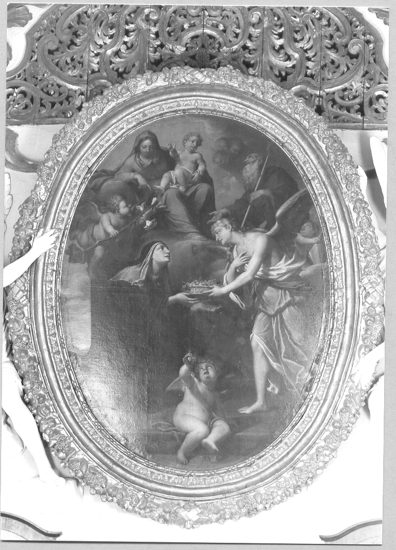 Santa Sperandia e il miracolo delle ciliege (dipinto, elemento d'insieme) di Fanelli Pier Simone (sec. XVII)