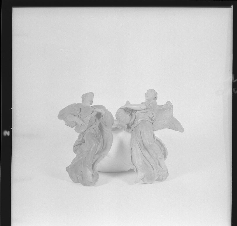 angelo musicante con cetra (statuetta) di Paci Emidio (terzo quarto sec. XIX)