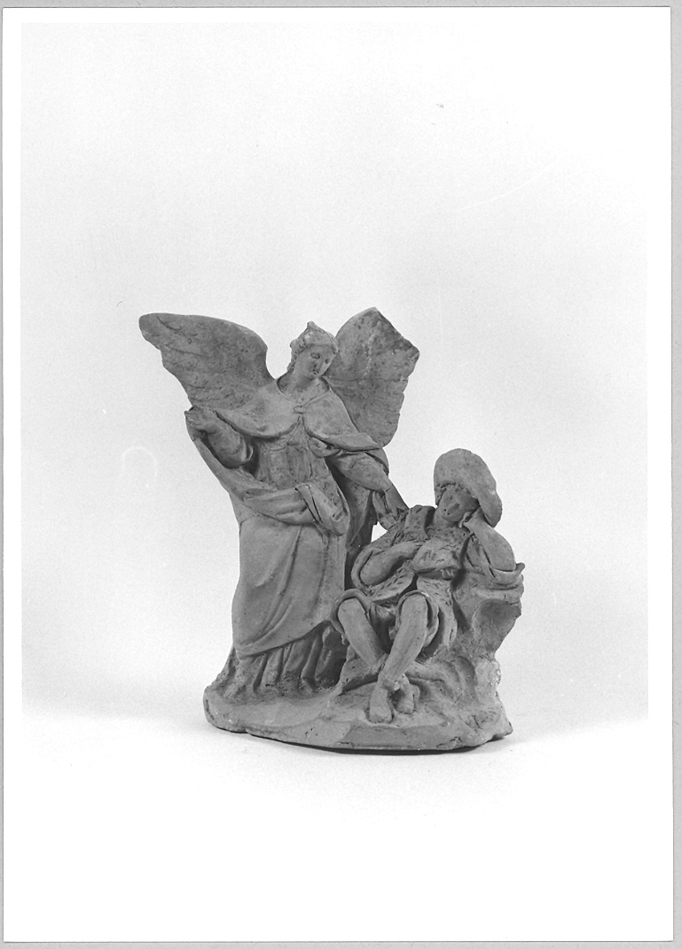 angelo custode (scultura) di Paci Emidio (terzo quarto sec. XIX)