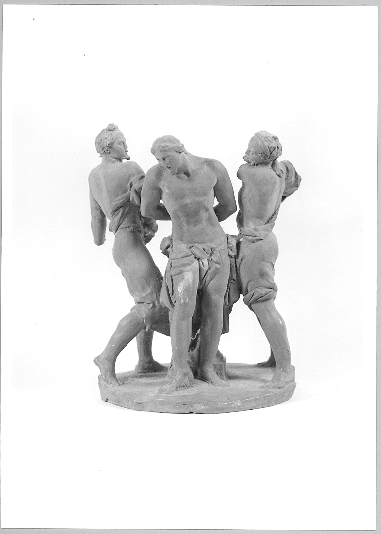 Cristo flagellato (gruppo scultoreo) di Paci Emidio (terzo quarto sec. XIX)