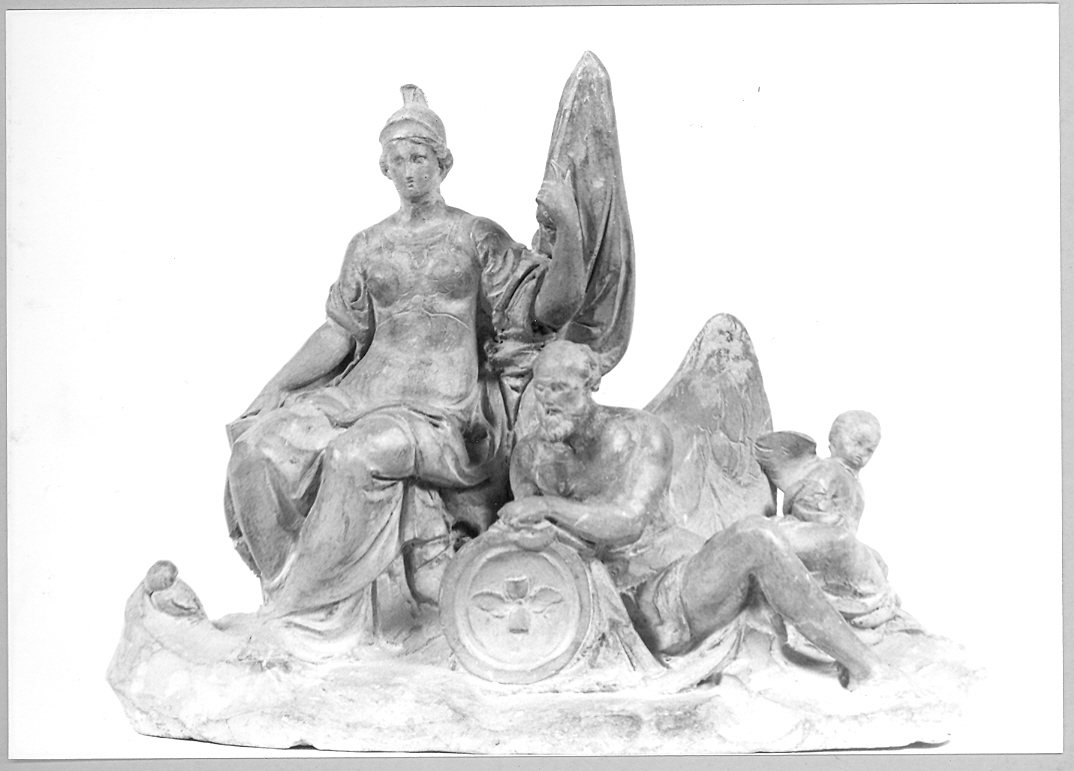 figure allegoriche (gruppo scultoreo) di Paci Emidio (terzo quarto sec. XIX)