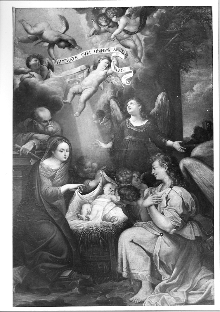 natività di Gesù (dipinto) di Ricci Ubaldo (sec. XVII)