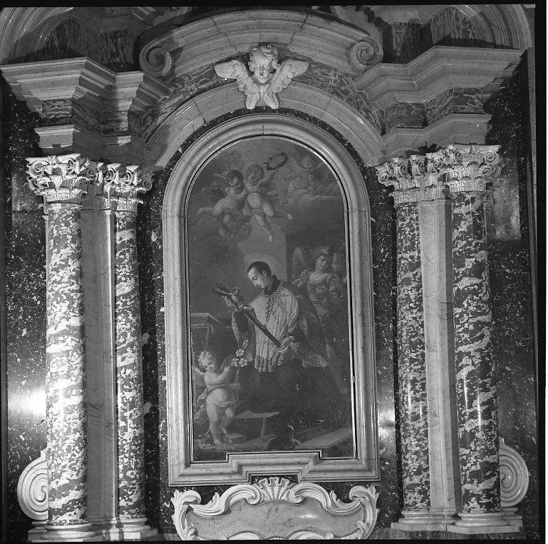 San Luigi Gonzaga (pala d'altare) di Ricci Alessandro (sec. XVII)