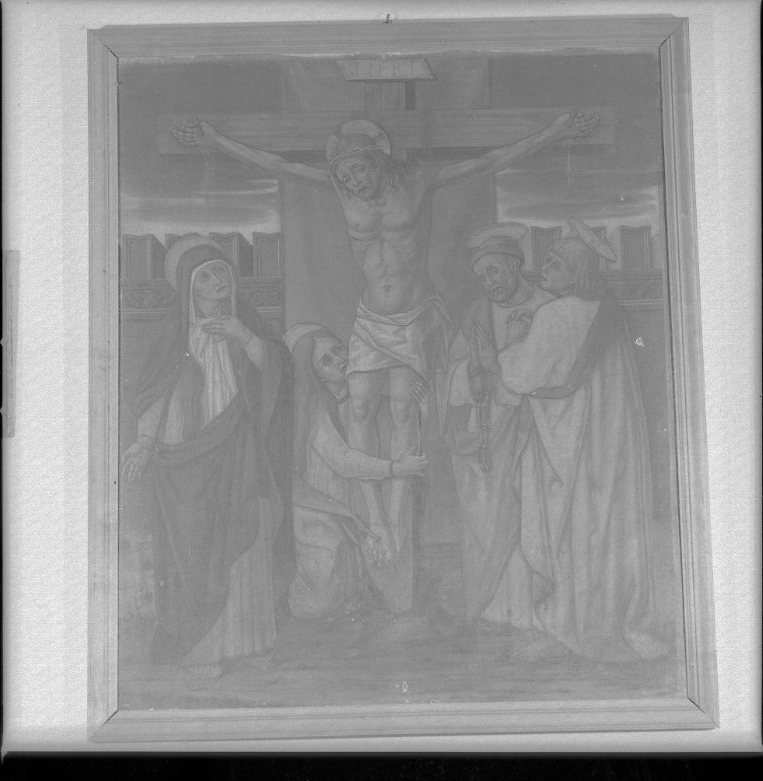 crocifissione di Cristo (dipinto) di Crivelli Vittore (fine sec. XV)