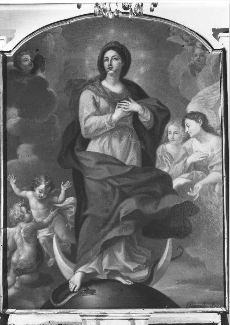 Immacolata Concezione (dipinto) di Pesci Giuseppe (prima metà sec. XIX)