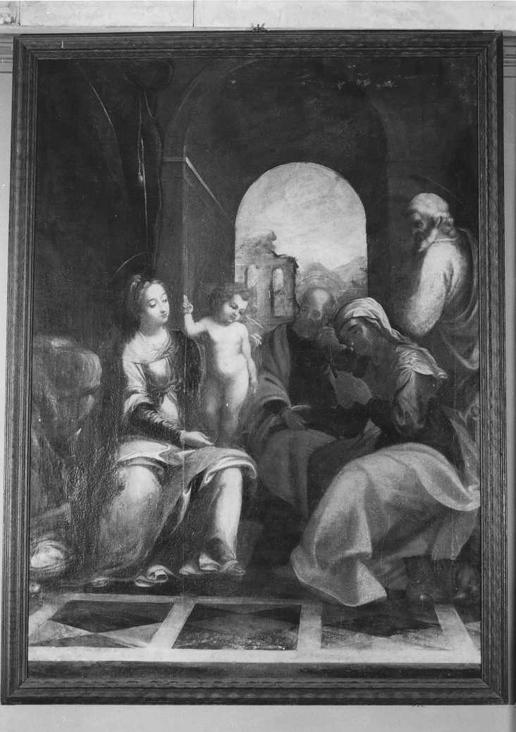 Sacra Famiglia (dipinto) di Allegri Antonio detto Correggio (scuola) (prima metà sec. XVI)