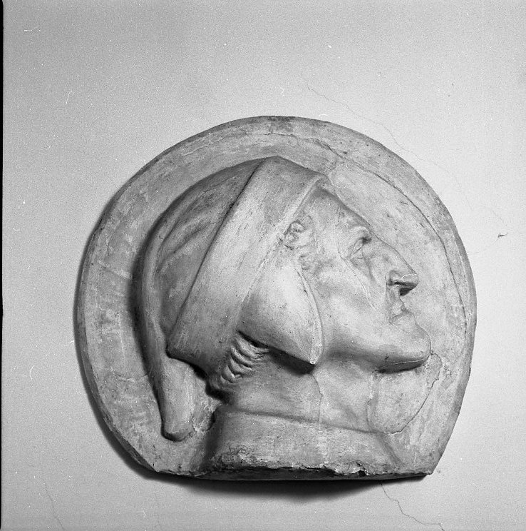 Dante Alighieri (rilievo) - bottega marchigiana (sec. XIX)