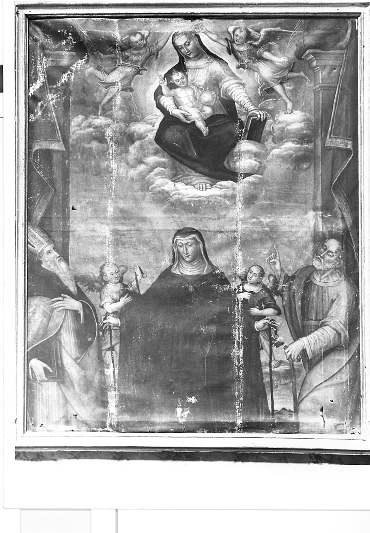 Madonna di Costantinopoli e Santi (dipinto) - ambito marchigiano (sec. XVI)